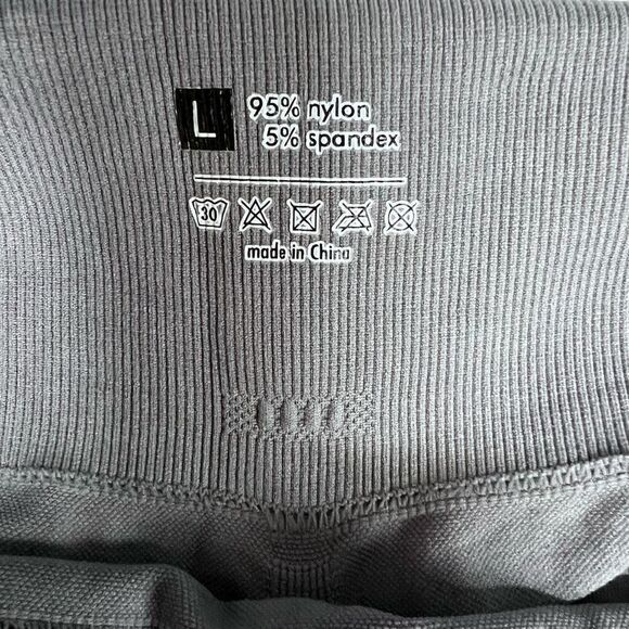 Yoga Leggings Grey Black Marble Tie Dye Junior Size Large - Picture 4 of 11